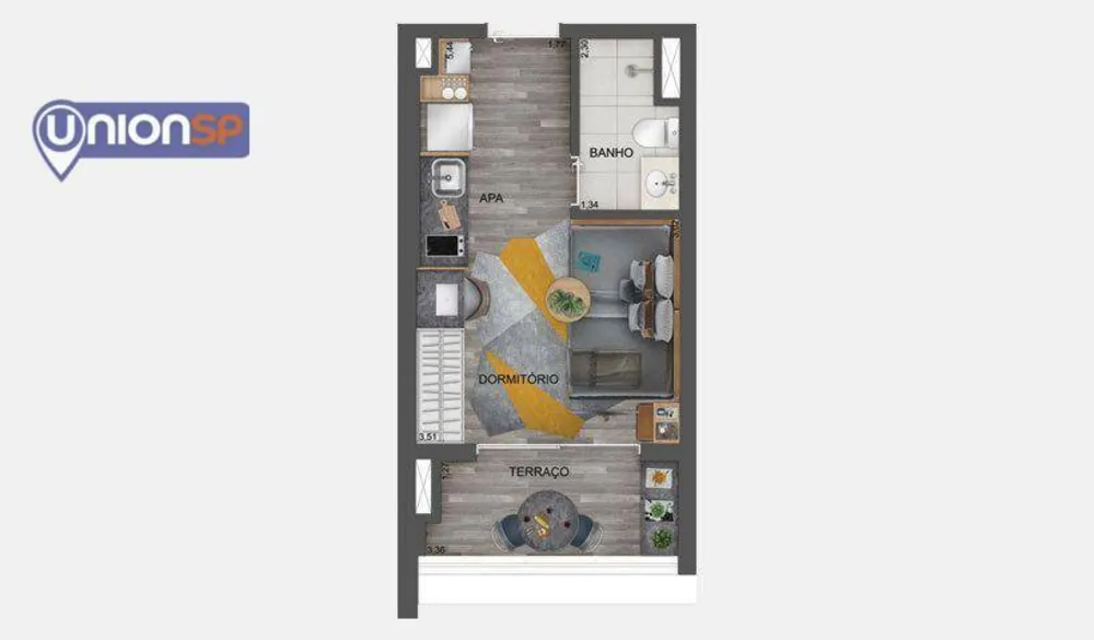 Apartamento, 2 quartos, 66 m² - Foto 1