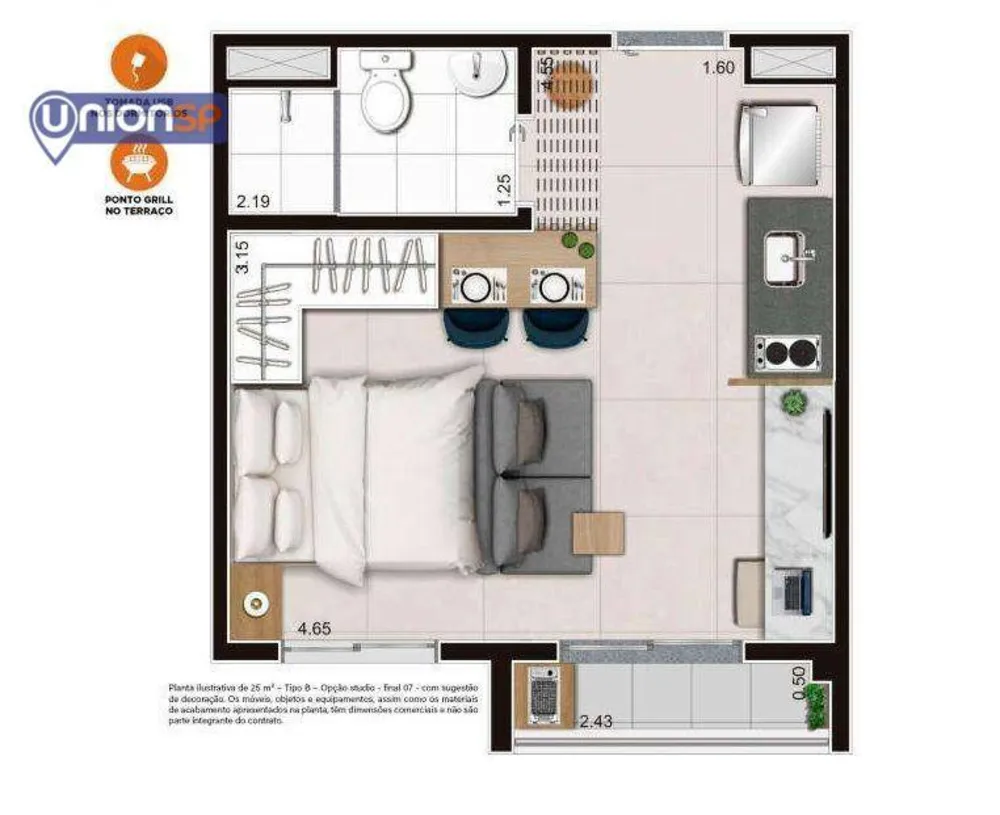 Apartamento, 2 quartos, 39 m² - Foto 3