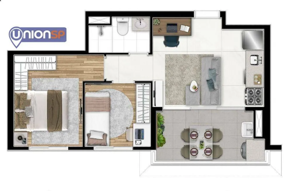 Apartamento, 3 quartos, 74 m² - Foto 4