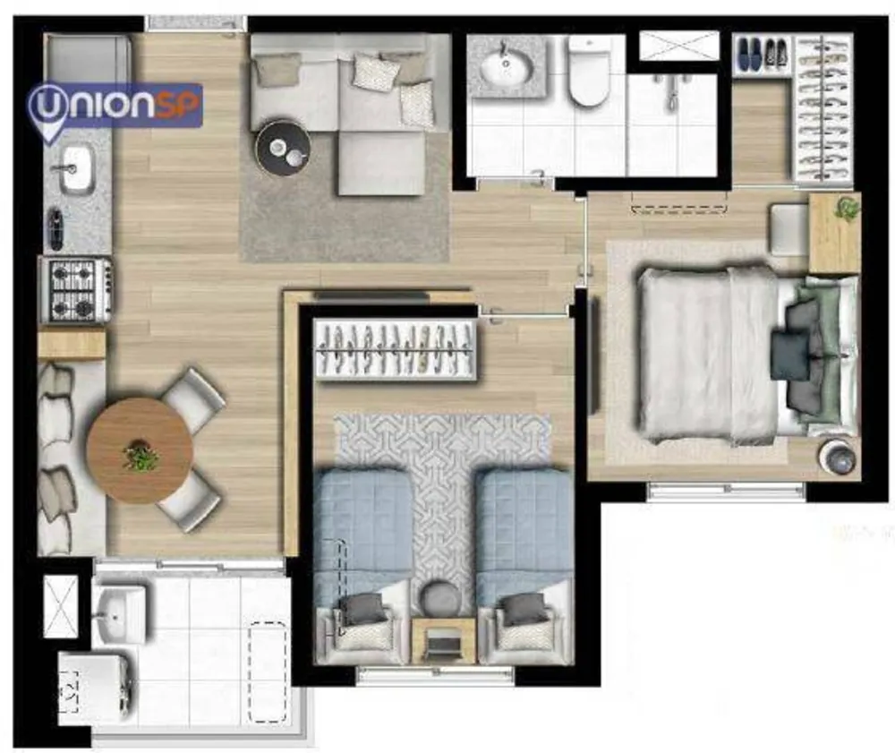 Apartamento, 2 quartos, 41 m² - Foto 1