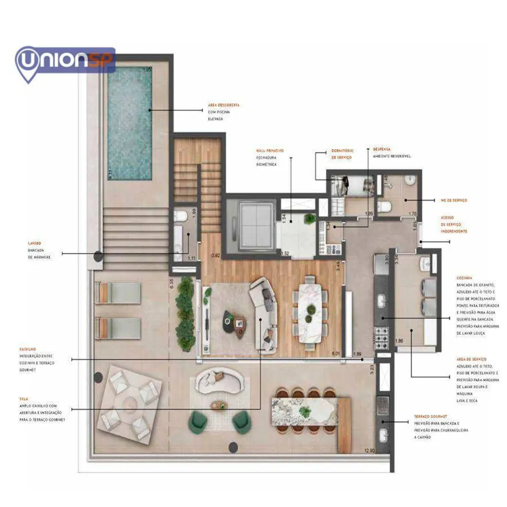 Apartamento, 3 quartos, 169 m² - Foto 4