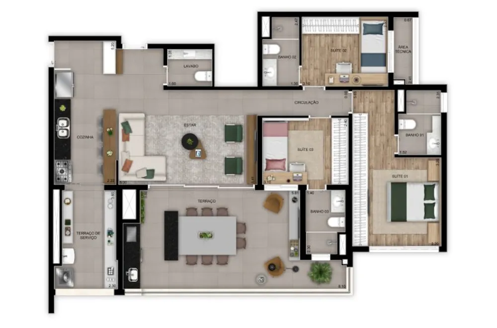 Apartamento, 2 quartos, 79 m² - Foto 2