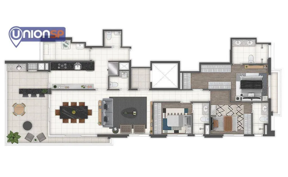 Apartamento, 3 quartos, 143 m² - Foto 1