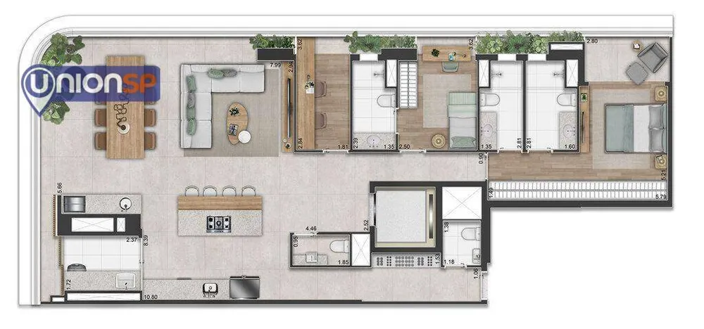 Apartamento, 4 quartos, 193 m² - Foto 1