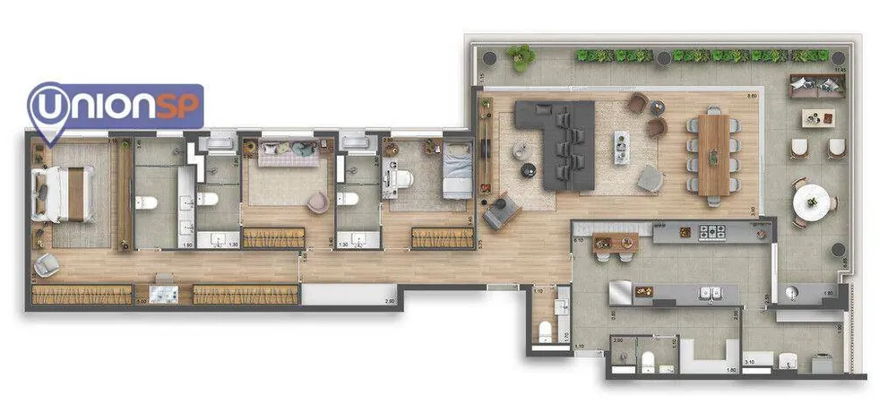 Apartamento, 3 quartos, 194 m² - Foto 4