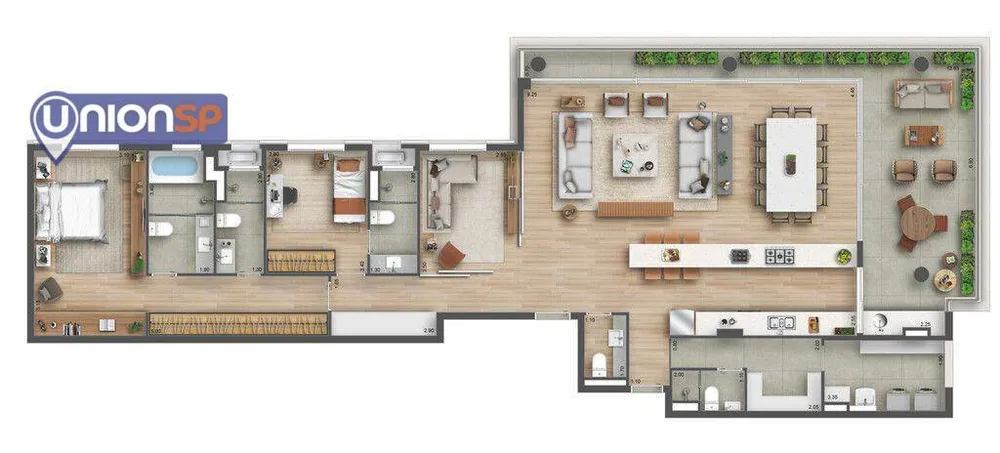 Apartamento, 3 quartos, 194 m² - Foto 3