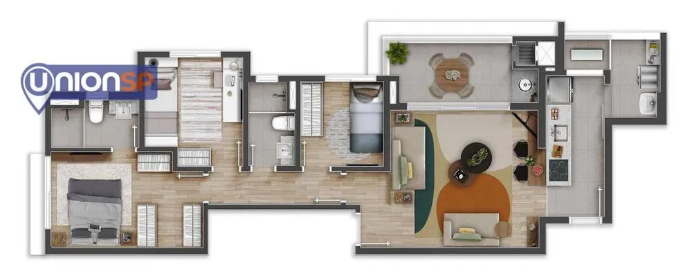 Apartamento, 3 quartos, 81 m² - Foto 2