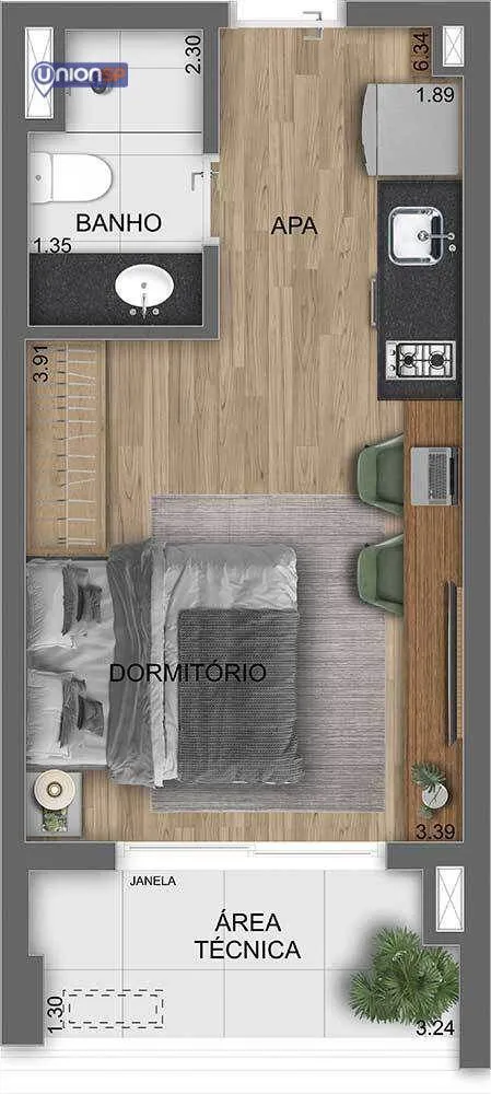 Apartamento, 2 quartos, 75 m² - Foto 1