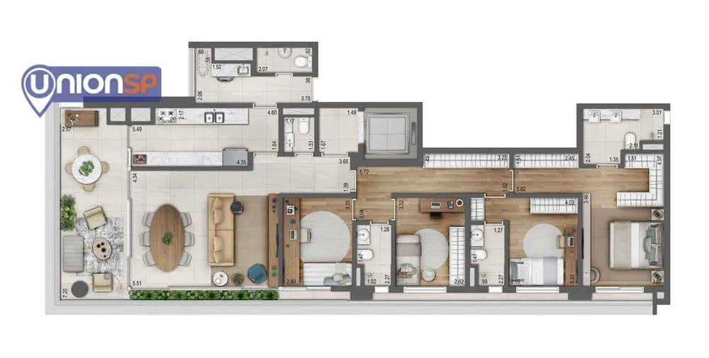 Apartamento, 3 quartos, 125 m² - Foto 3