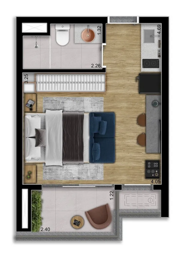 Apartamento, 2 quartos, 59 m² - Foto 4