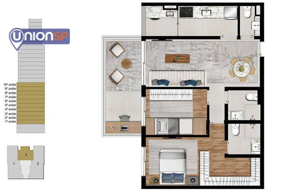 Apartamento, 3 quartos, 157 m² - Foto 2