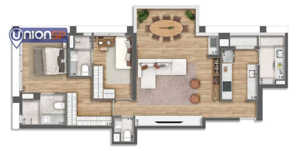 Apartamento, 2 quartos, 94 m² - Foto 1