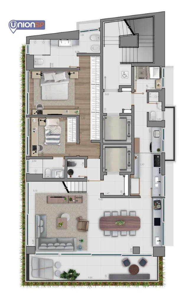 Apartamento, 2 quartos, 162 m² - Foto 4