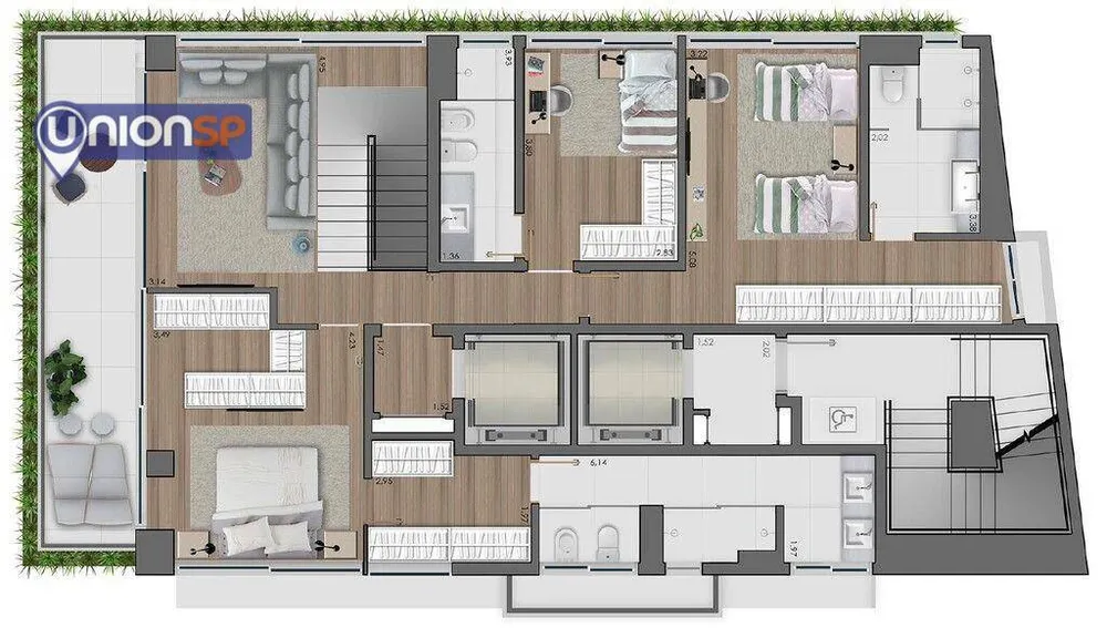 Apartamento, 2 quartos, 162 m² - Foto 3