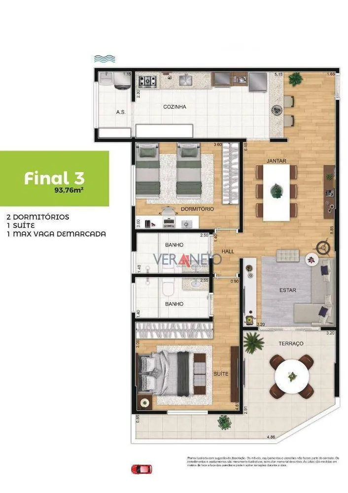 Apartamento, 1 quarto, 54 m² - Foto 1