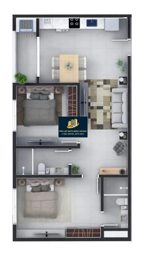 Apartamento, 2 quartos, 68 m² - Foto 2