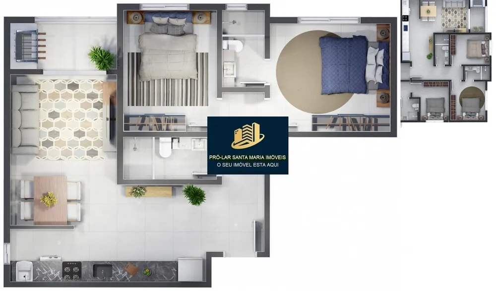 Apartamento, 2 quartos, 71 m² - Foto 2