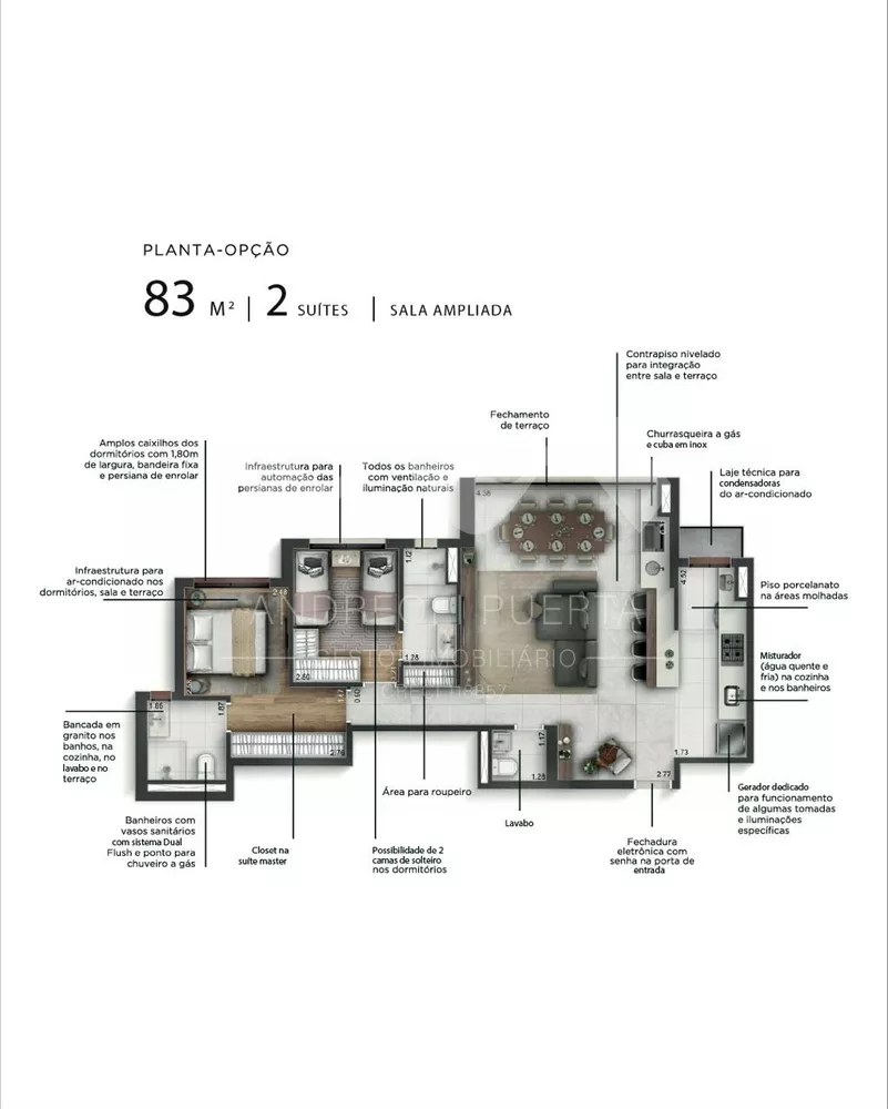 Apartamento, 4 quartos, 95 m² - Foto 3