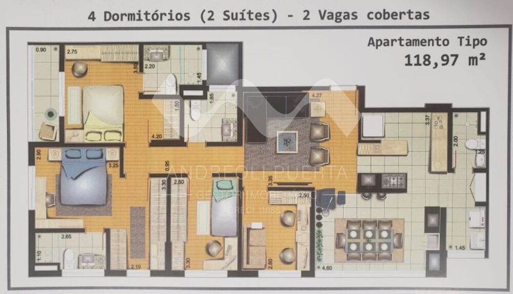 Apartamento, 4 quartos, 118 m² - Foto 7