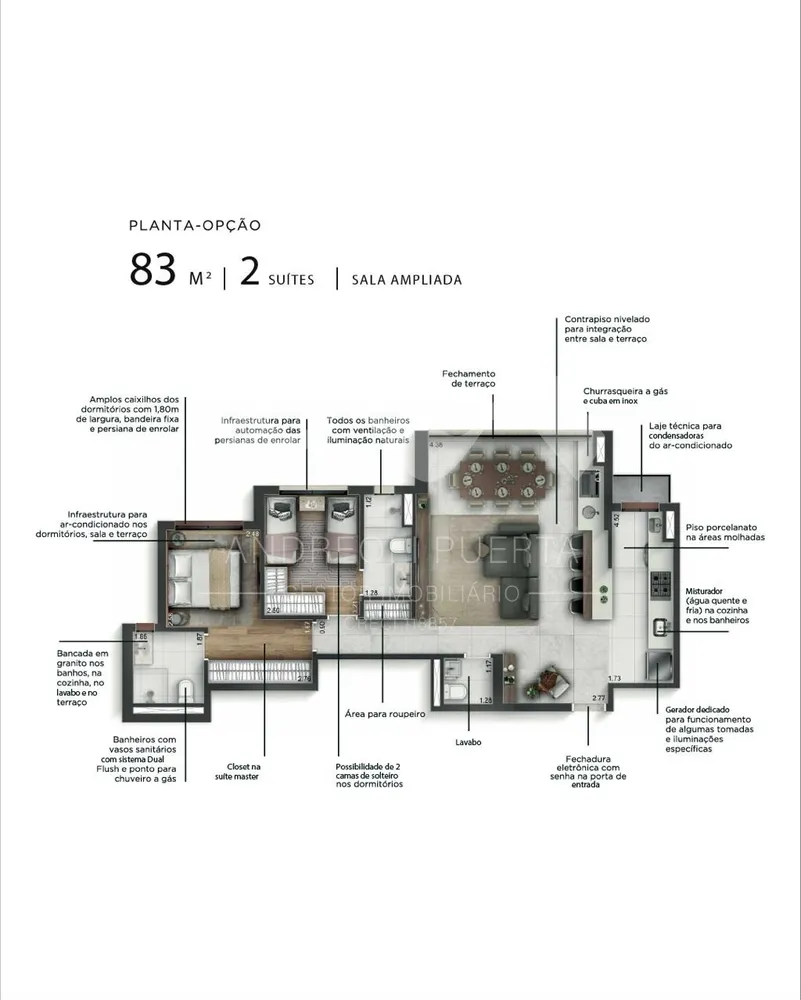 Apartamento, 4 quartos, 95 m² - Foto 3