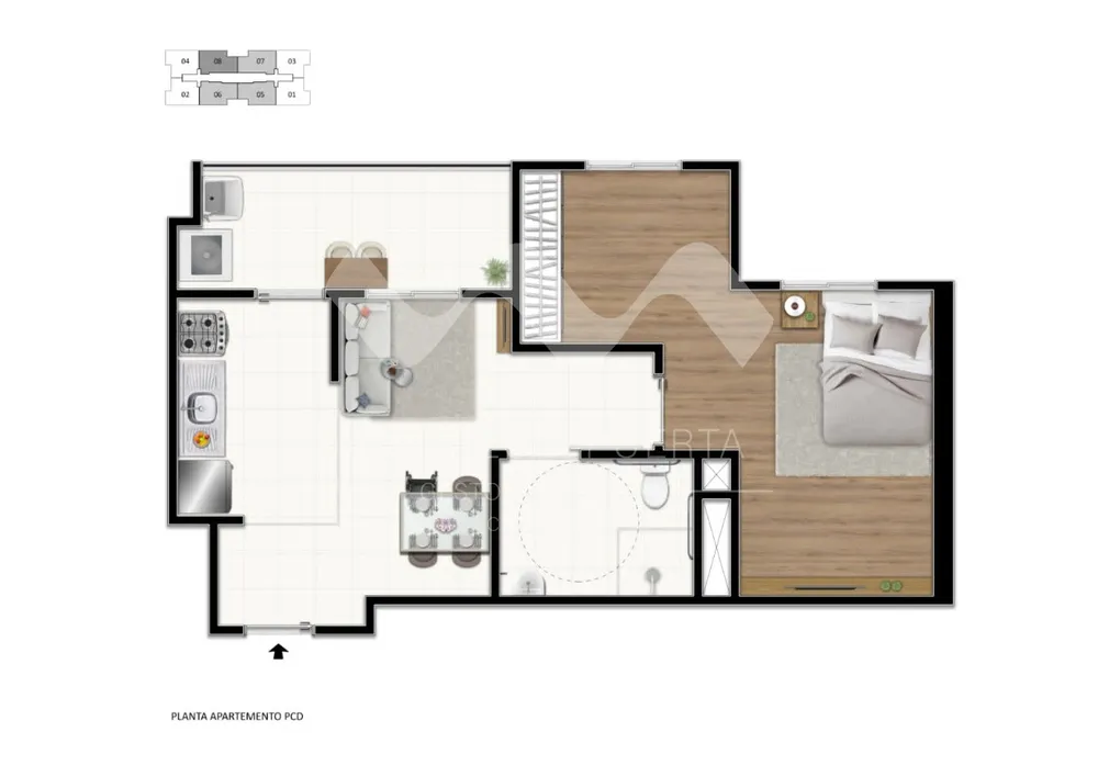 Apartamento, 2 quartos, 48 m² - Foto 5