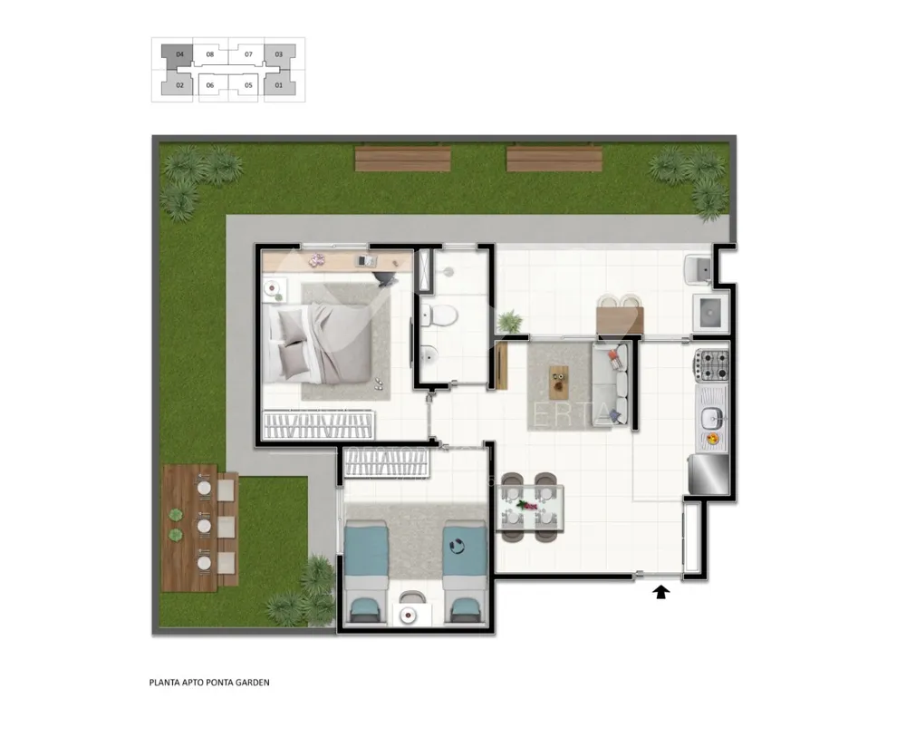Apartamento, 2 quartos, 48 m² - Foto 7