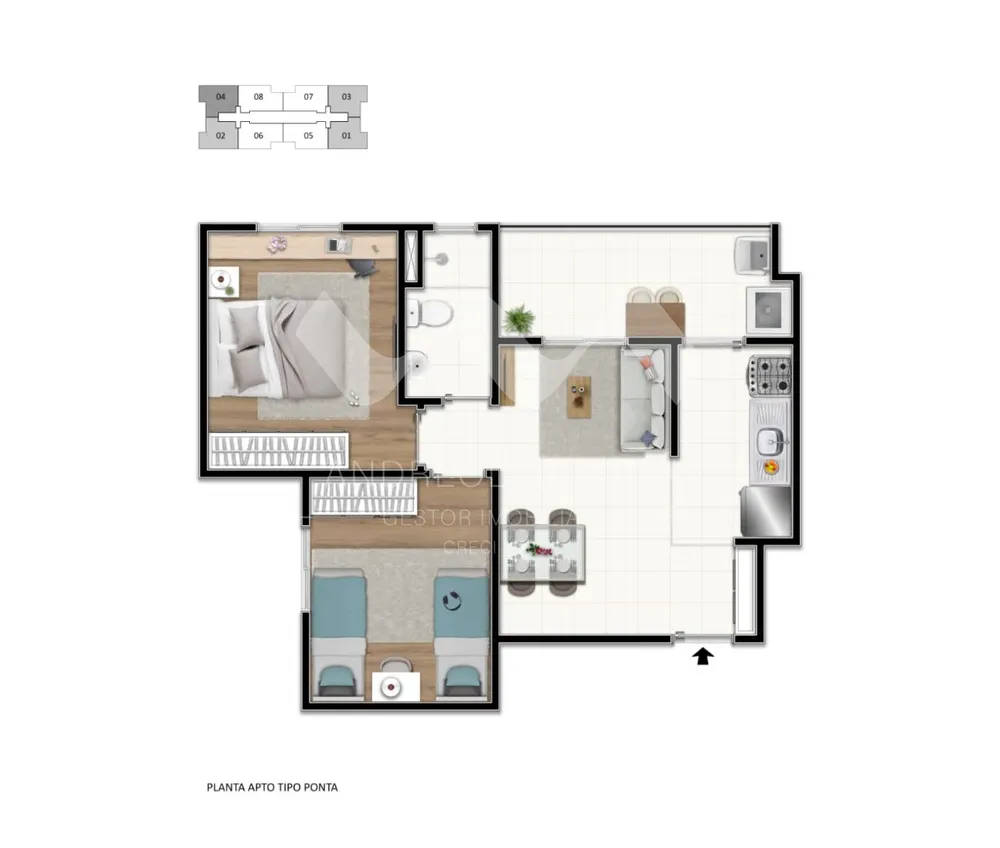 Apartamento, 2 quartos, 48 m² - Foto 6