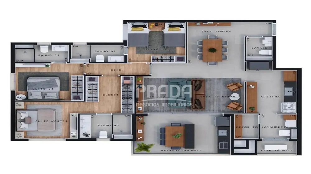 Apartamento, 3 quartos, 106 m² - Foto 9