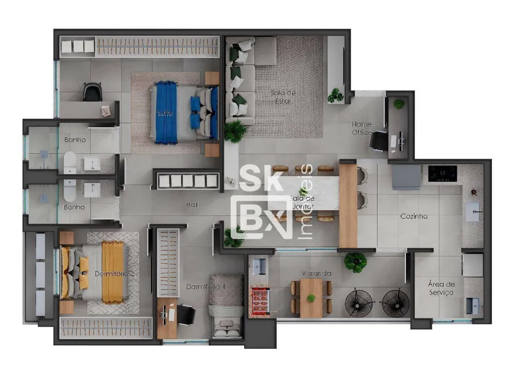 Apartamento, 3 quartos, 105 m² - Foto 2