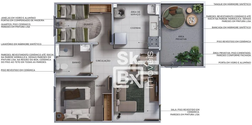 Apartamento, 2 quartos, 41 m² - Foto 6