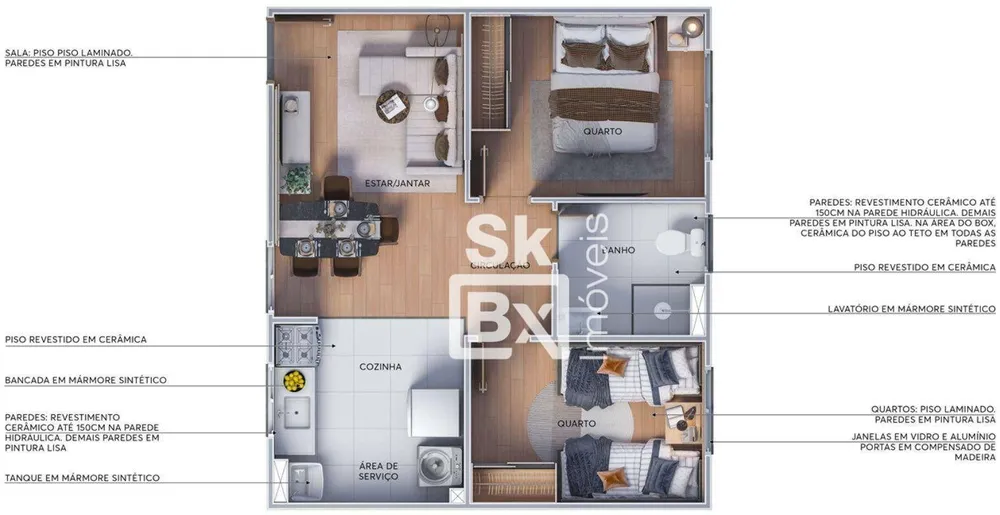 Apartamento, 2 quartos, 41 m² - Foto 5
