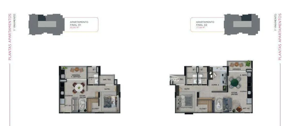 Kitnet-Studio, 55 m² - Foto 3