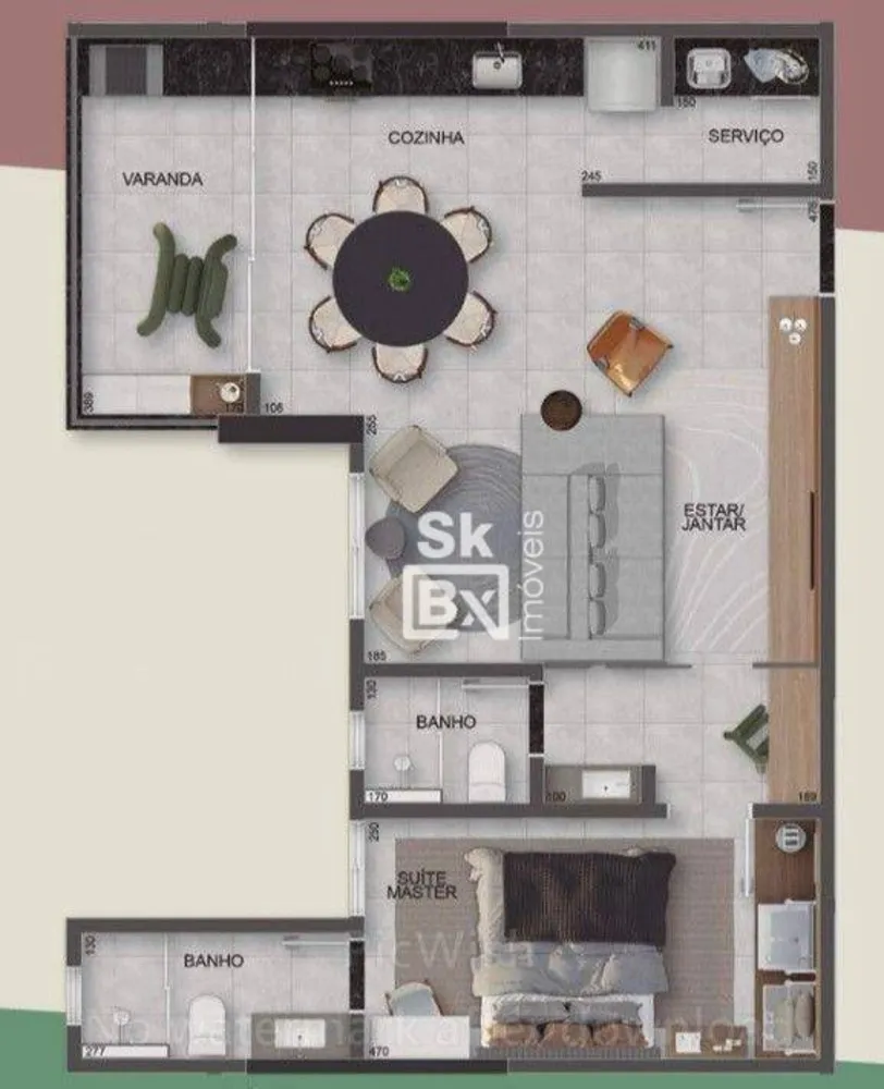 Apartamento, 2 quartos, 66 m² - Foto 8