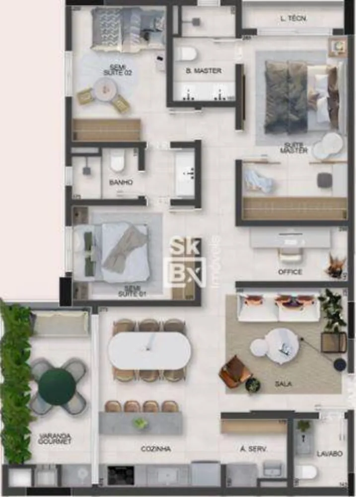 Apartamento, 3 quartos, 107 m² - Foto 2