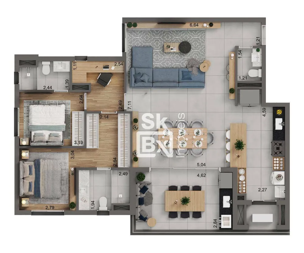 Apartamento, 3 quartos, 120 m² - Foto 5