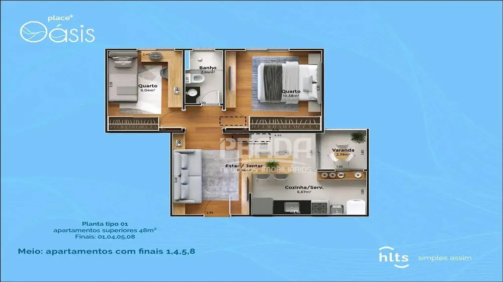 Apartamento, 2 quartos, 47 m² - Foto 9