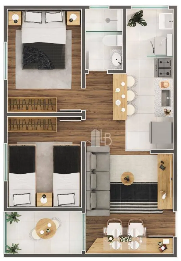 Apartamento, 2 quartos, 46 m² - Foto 16