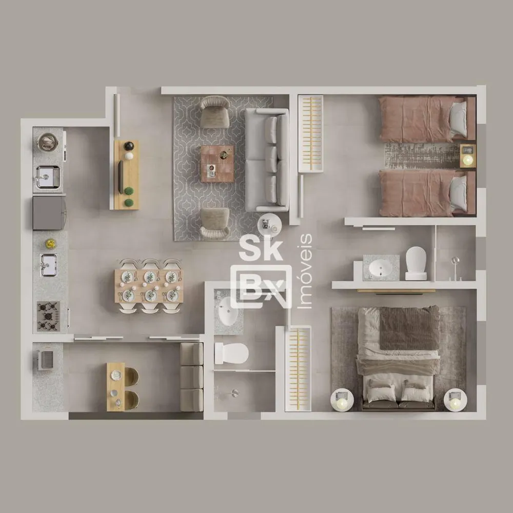 Apartamento, 2 quartos, 59 m² - Foto 6