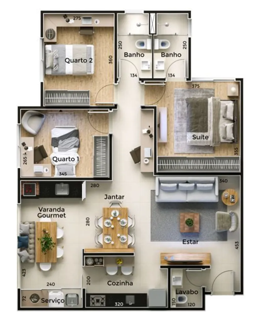 Apartamento, 3 quartos, 94 m² - Foto 5