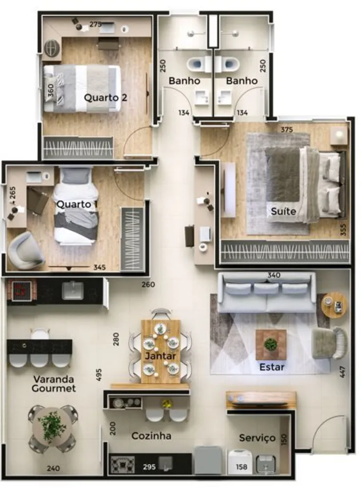 Apartamento, 3 quartos, 94 m² - Foto 4