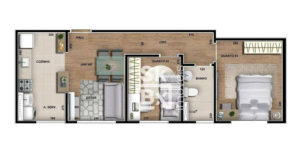 Apartamento, 2 quartos, 46 m² - Foto 5