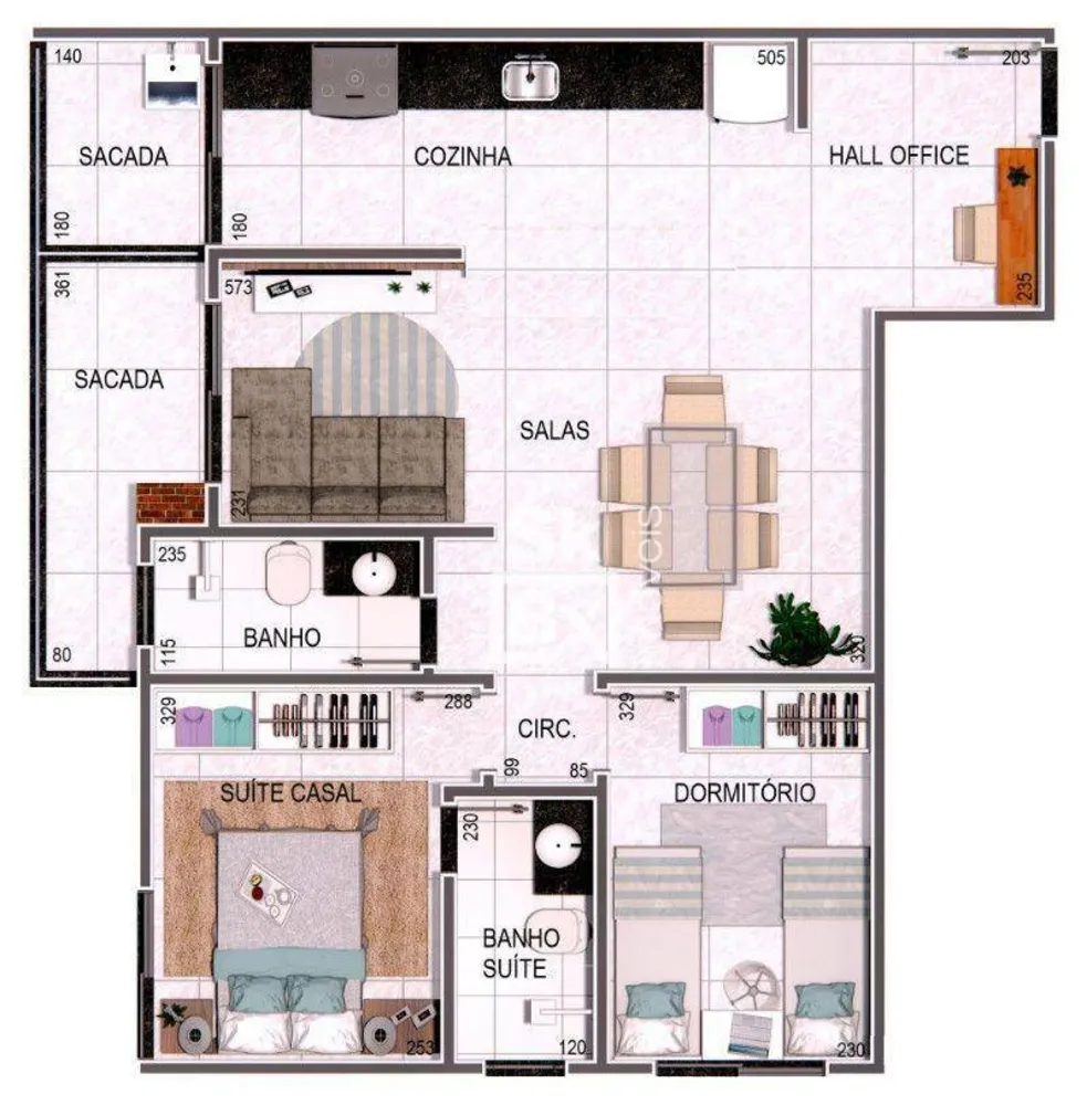 Apartamento, 2 quartos, 58 m² - Foto 6