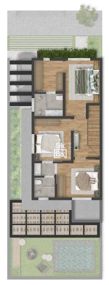 Casa de Condomínio, 3 quartos - Foto 4