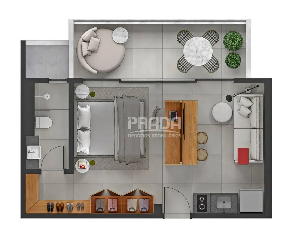 Kitnet-Studio, 44 m² - Foto 4