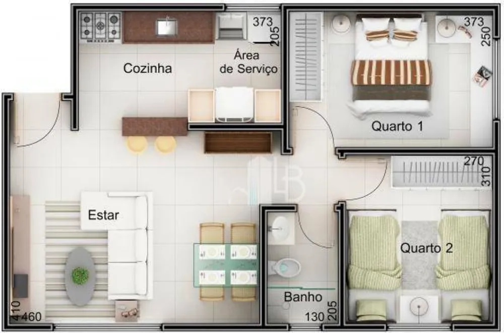Apartamento, 2 quartos, 53 m² - Foto 9