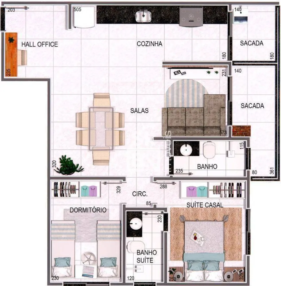 Apartamento, 2 quartos, 70 m² - Foto 6
