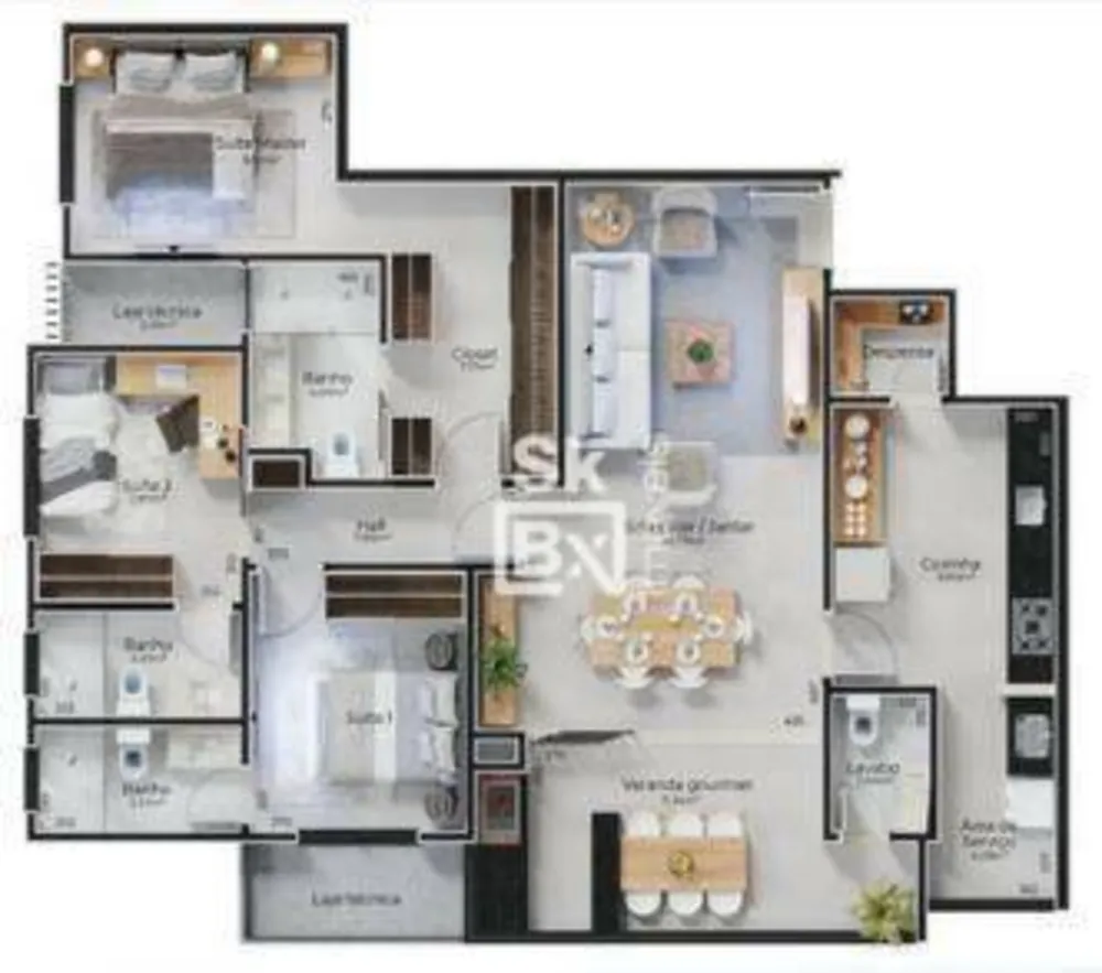 Apartamento, 3 quartos, 116 m² - Foto 4