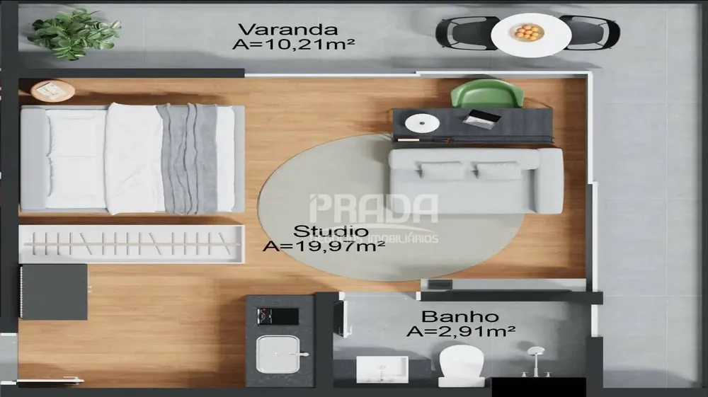 Apartamento, 1 quarto, 36 m² - Foto 4