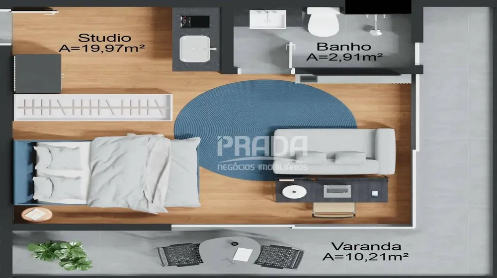 Apartamento, 1 quarto, 36 m² - Foto 10