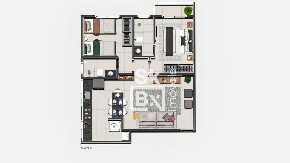 Apartamento, 2 quartos, 59 m² - Foto 12